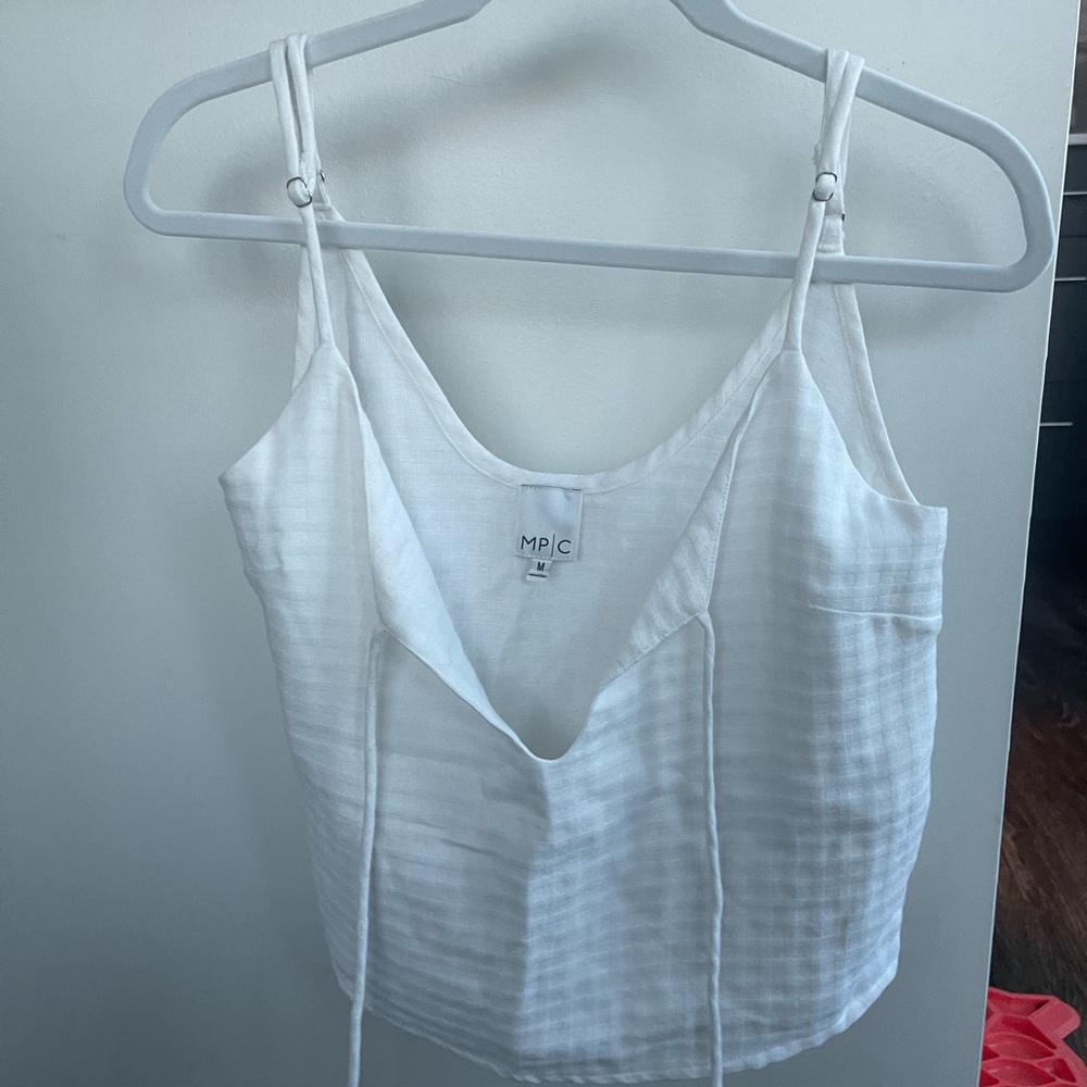 MP/C Cropped Top with Front Closure Tie